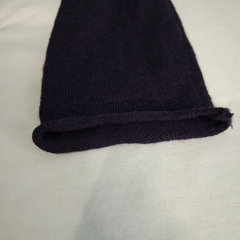 Tweeds Women's Cardigan Medium 100%  Merino Wool‎ Sweater Deep Purple Navy